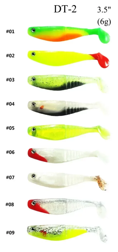 DT-2 3.5in 6g T Tail Soft Plastic Bait