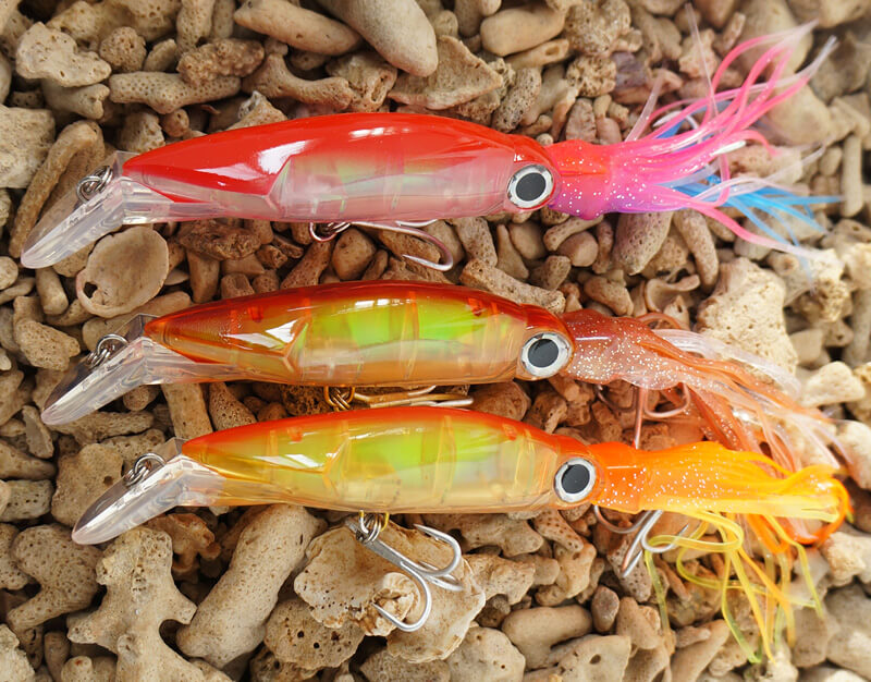 Hydro Squirt 140mm 40g Fishing Lures Artificial Squid Hard Baits Tentacles Sharp Hook Tackle Tool