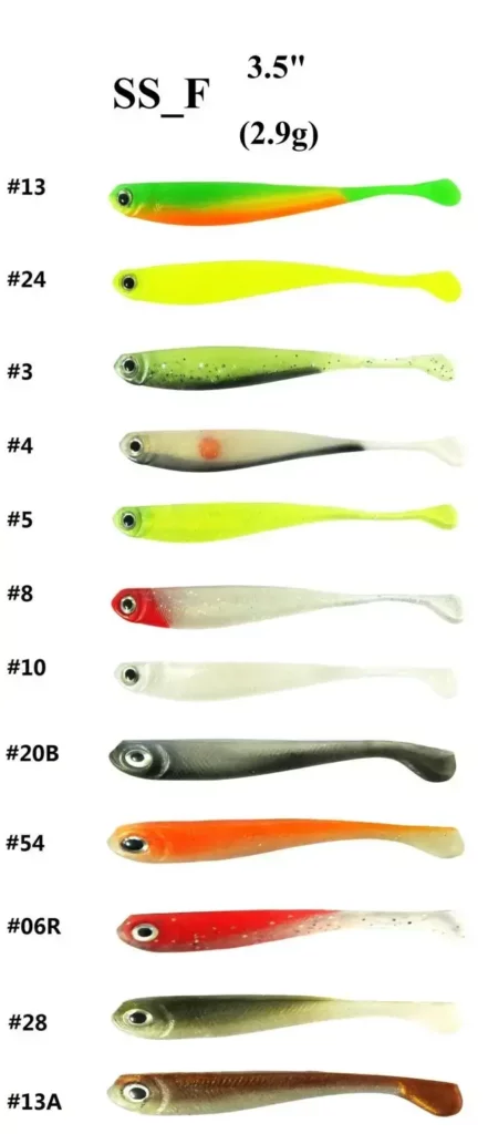 SS-F 3.5″2.9G Classic handcrafted and hand poured lures for bass
