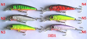 SMDA 70mm 5.5g  90mm 8g Freshwater Saltwater Coarse Sea Crank Trout Bass Jerk Hard Fishing Lures Crankbait Baits